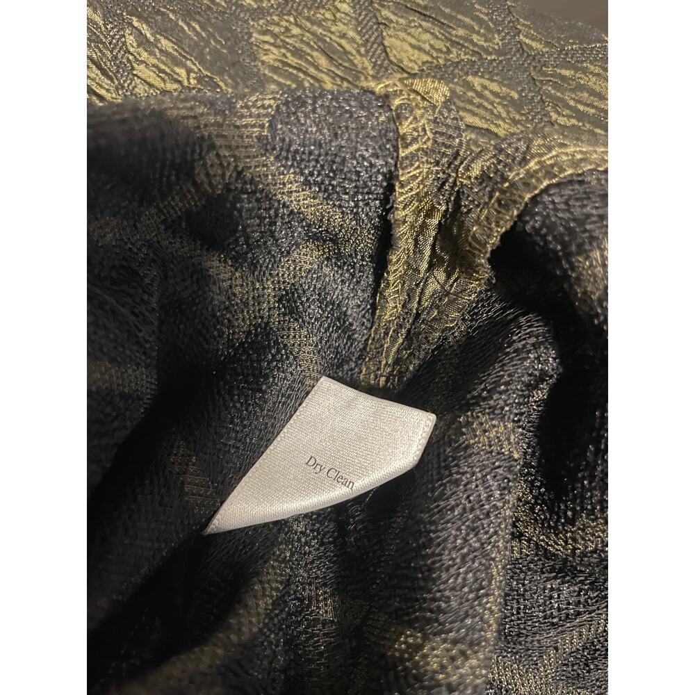 Coldwater Creek Jacket Womens 3X Green Taffeta Collarless Button Mid Length - Picture 4 of 8